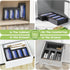 DALSHABET Bamboo Storage Bag Organizer for Kitchen Drawer, 4 Separate Food Storage Bag Organizer, 12x14 Baggie