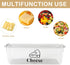 Yomjarl 2 Cheese Container Airtight with Draining Basket Cream Block Cheese Sliced Cheeses Box with Lid for Fridge