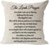 The Lord's Prayer Blessing Gift to Family Friend Farmhouse Cotton Linen Square Throw Pillow Case Decorative Cushion
