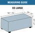 56"-75" H.VERSAILTEX Ottoman and Sofa Seat Cushion Combined Cover Slipcover Rectangle Sofa Slipcover Fit Length