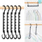 HOUSE DAY Sturdy Plastic Space Saving Hangers, 12 Pack, Closet Organizer for Heavy Clothes (Black)