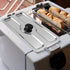 LIFKOME Metal Toaster Dust Covers Stainless Steel Electric Bread Maker Upper Covers Toaster Appliance Top Covers for Bread Machine Part Accessories