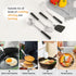 Stainless Steel Cooking Utensils Set - 4-Piece Kitchen Set with PP Handles, Dishwasher Safe, Non-Stick Spoons & Spatula