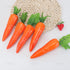 5 Pack AUEAR, Artificial Carrots Plastic Carrot Simulation Fruits Lifelike Fake Vegetables Model Teaching Photo