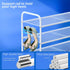 3-Tier Closet 33" SUFAUY Mesh Shoe Rack, Metal Wide Shoe Shelf Heavy Duty, White