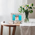 Wooden Photo Frame with Iron Stand, Friendship Gifts for Bestie Woman BFF, 4x6 Horizontal Photo Display