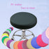 Levoberg Round Stool Cover, Faux Leather Barstool Cushion Chair Slipcover, 13inch, Black