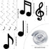 Zonon 25 Pieces Musical Note Hanging Swirl, Music Foil Whirl Theme Party Decoration for Wedding Baby Shower