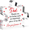 Jemo Fathers Day Dad Gifts from Daughter Son Wife-Acrylic Puzzle Plaque-Birthday Thanksgiving Christmas