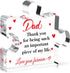 Jemo Fathers Day Dad Gifts from Daughter Son Wife-Acrylic Puzzle Plaque-Birthday Thanksgiving Christmas