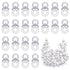 ULTNICE Newborn Pacifiers 50 Pack Acrylic Baby Shower Favors DIY Baby Accessories Mini