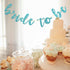 Bride to Be Banner, Blue Glitter, for Bridal Shower, Engaged, Wedding, Hen Night Bachelorette Party Decorations