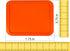 Replacement Lid for Pyrex Plastic Orange Cover 3 Cup (5.75" x 7.75") Bowl Rectangle 7210-PC (2-Pack) by MRX Solutions