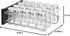 20 Amazon Basics Jars Spice Rack Organizer, Space-Saving Kitchen Organizer with Glass Spice Jars, Sturdy, Silver