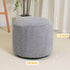 Homlazeezy 20 15 Inch Round Stuffed Pouf Ottoman for Foot Rest, Faux Fur Poufs with Foam Chunk Filling, Storage Ottoman