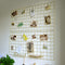 Yash Metal Wire Grid Panel, Display Organizer for Postcard, Wall Artwork for Home Office Living Room (Pack of 2 Pcs)