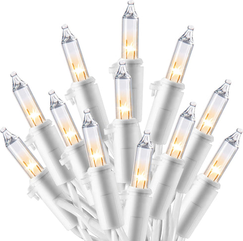 Joiedomi Christmas String Lights Indoor,100 Count Mini Warm Fairy Light Outdoor,21.4 FT