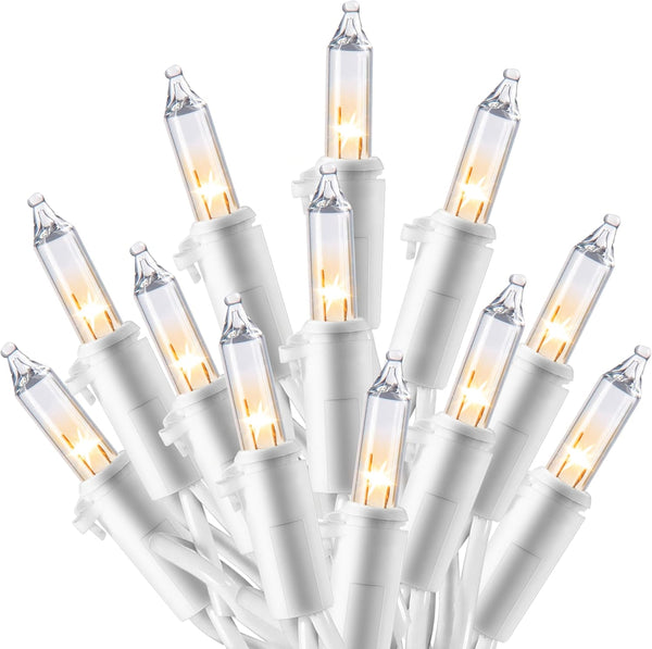 Joiedomi Christmas String Lights Indoor,100 Count Mini Warm Fairy Light Outdoor,21.4 FT