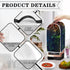 Blender Cover for Kitchen, Marble Print Appliance Organizer Bag, Dust Cover with Top Handle for Stand Mixer