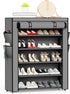 Mavivegue Shoe Rack with Cover, 5 Tier Shoe Organizer for Entryway, Shoe