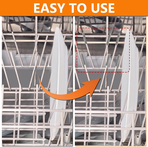 Cenipar Dishwasher Rack Tine Prong Repair End Cover Caps (100pcs) - 1 Inch Round Anti Slip Tips