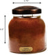 A Cheerful Giver Papa's Pumpkin Pie Scented Candle Jar, 34oz with Lid, 155 Hours Burn Time, Gift for Women, Brown