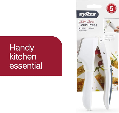 Zyliss Easy Clean Garlic Press - Lightweight Garlic Mincer & Crusher for Kitchen