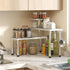 GHWIE 3 Countertop Corner Shelf Organizer, Tier Bamboo Kitchen Rack for Living Room, Office, Bookshelf Display Shelves