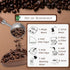 Dazzleimart 10g/30ml 304 Vintage Coffee Scoop Capacity Retro Stainless Steel Coffee Measuring Spoon Walnut Wooden