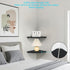 12 inch Set 2 (Black-12 inch) JORIKCHUO Corner Shelf, of Solid Wood Corner Floating Shelves for Wall, Round End Wall