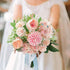 6 Pack Artificial Flowers, Faux Peony Silk Hydrangea for Wedding Decoration (Pink)