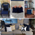 Fancy Homi Pack of 2 Corduroy Soft Decorative Throw Pillow Covers, Solid Square Cushion Case Set for Couch Sofa