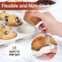 CAKETIME Silicone Muffin Pan, Regular Size for Baking 12 Cups, Non Stick Cupcake Pan, 1 Pack Confetti