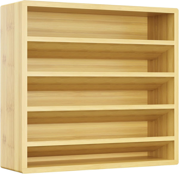 Orimade 4 Tier Spice Rack Organizer for Cabinet, Freestanding Bamboo Seasoning Rack