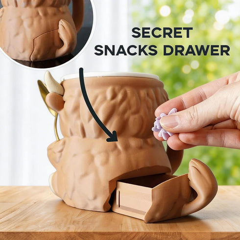 FUNKY WIZARD 16 oz Highland Cow Ice Cream Pint Holder with Hoof Slots to Hold Your Spoon, for Pints, Leak-Proof