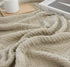 KyraHome 100% 90"x90", Summer Organic Cotton Throw Blankets, Queen Pre-Washed Plant Dyed, Breathable Lightweight Soft
