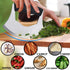 KAYCROWN Mezzaluna Knife: Pizza Cutter Salad Chopper - Stainless Steel Sharp Rocker Ulu Knife with Cover