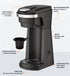 Newhouse Hardware Single Serve Coffee Maker, Compatible with K-Cups and Ground Coffee, Adjustable Tray