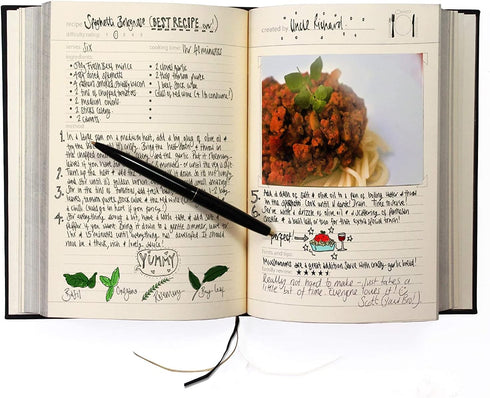 Suck UK | Recipe Book To Write In Your Own Recipes | Blank Recipe Book & Cookbooks To Write In | Hardcover Recipe Notebook | Blank Cookbook & Recipe Journal | Make Your Own Cookbook | DIY Cookbook by Suck UK