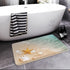 Britimes Bath Mat for Bathroom, Beach Starfish Sea Shell Washable Cover Floor Rug, 18x30 Inches