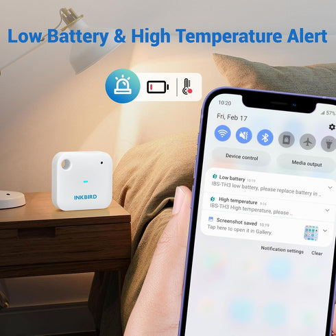 IBS-TH3 1 INKBIRD WiFi Thermometer Hygrometer Monitor, Smart Temperature Humidity Sensor with App Notification Alert
