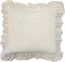 FRESH IDEAS Eyelet Ruffled Pillow Sham Euro, Ivory