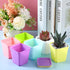 240 Pack 3 Inch Zubebe Plastic Seedling Pots Flower Pots Small Square Plastic Plant Pots Succulent Planter Nursery Pots