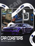 WOCOCN Car Coasters, 2.75inch Anti Slip Cup Holder Coasters for Car, Pack of 2 (Blue Sky)