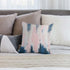 Nebra Abstract Blush and Blue Throw Pillow Covers, Cozy Square Pillowcases for Bed Couch Sofa Living Room Cushion Cover