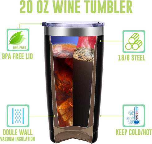 AMZUShome Thanks For Being My Boss Travel Mug - Boss Day Gifts, Office Gifts, 20oz Black Tumbler