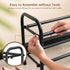 Gonfoam 2-Tier Expandable Shoe Rack, Heavy Duty Metal Free Standing Organizer for Entryway Closet (Black)