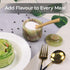 3" x 3" Marble Salt Cellar with Lid, 3.5oz Herb Pot & Candy Bowl for Modern Kitchen Countertop (Green Onyx)