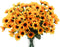 Uieke 6 Bundles Sunflowers Artificial Flowers - UV Resistant No Fade Fall Flowers, 24 Stems Greenery for Home Wedding
