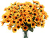 Uieke 6 Bundles Sunflowers Artificial Flowers - UV Resistant No Fade Fall Flowers, 24 Stems Greenery for Home Wedding